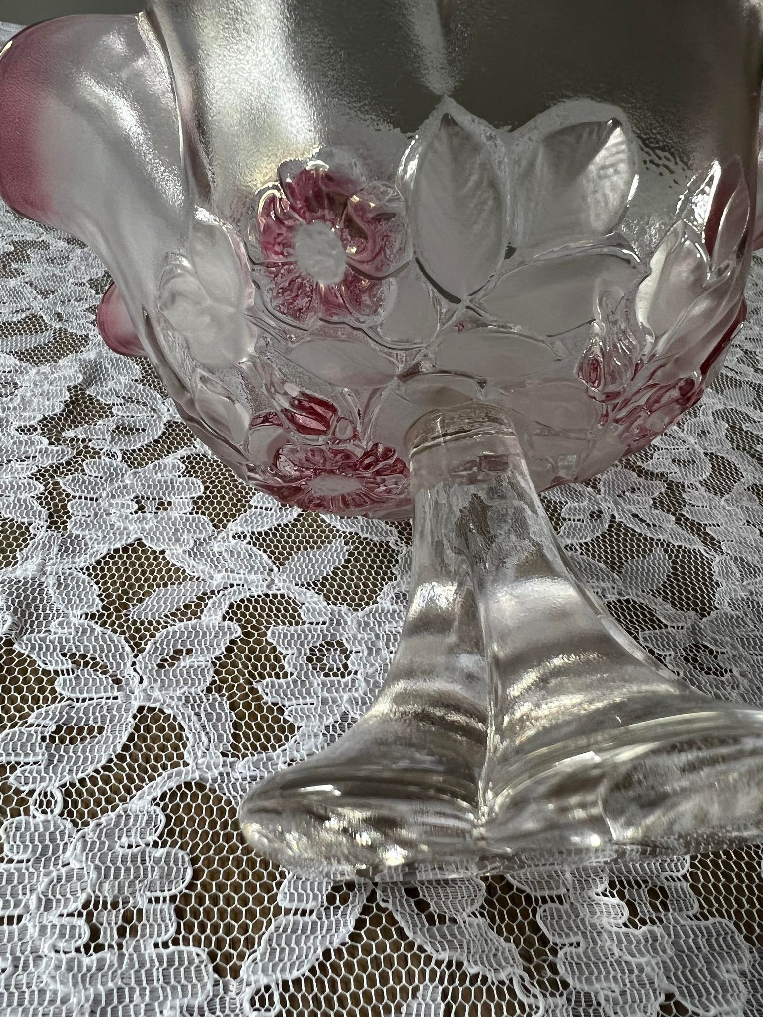 Empty glass cup pocket