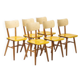 Set of 6 dining chairs by TON, Czechoslovakia, 1960s