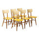 Ensemble de 6 chaises à repas par TON, Tchécoslovaquie, 1960