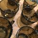 Lot de 8 tasses à café verre fumé