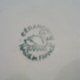 Decorated earthenware plate