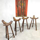 Tripod vintage brutalist spanish barstools