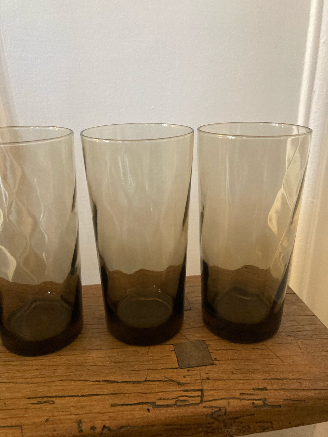 7 smoked glasses