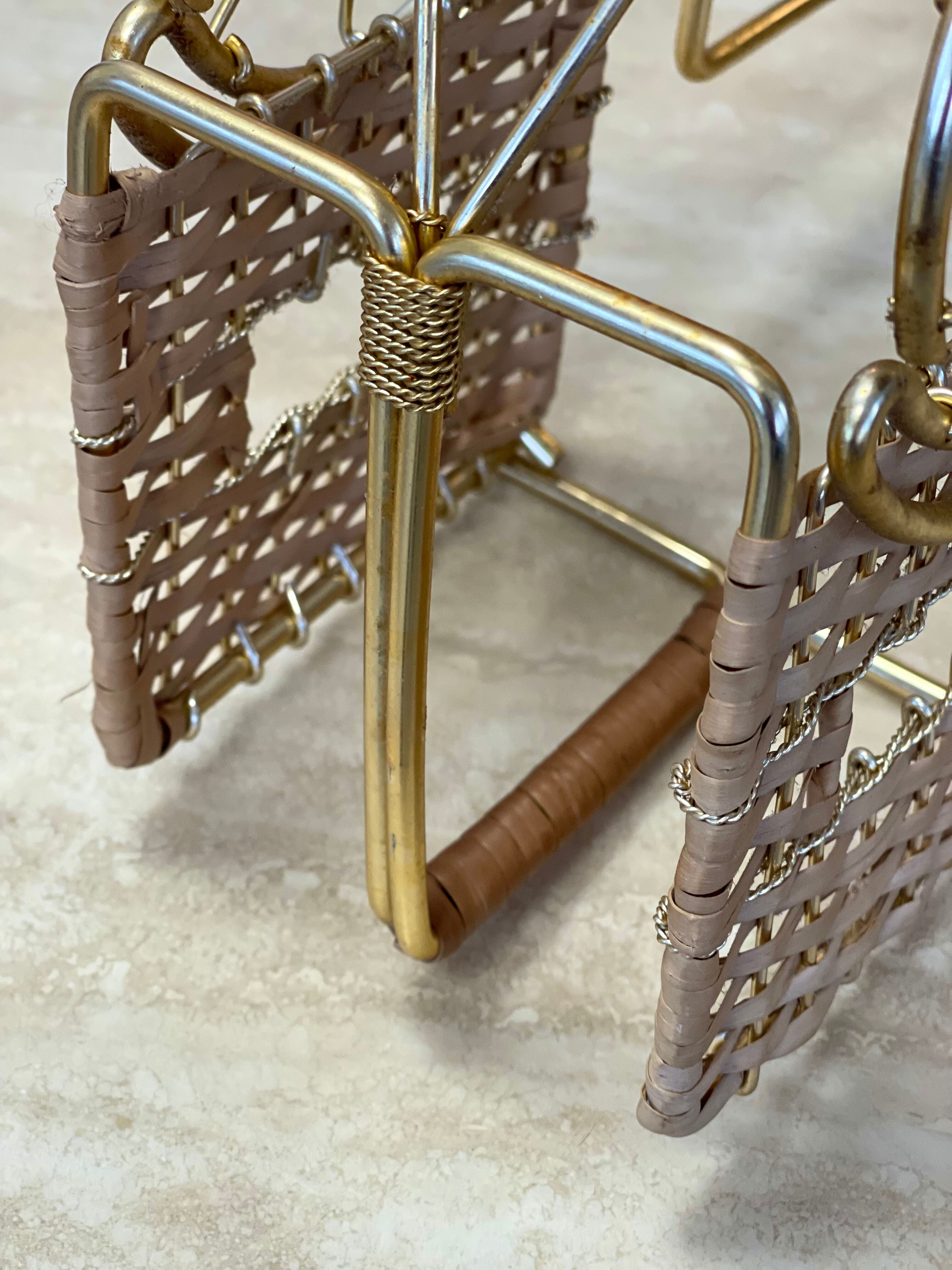 Wicker bottle holder 1970