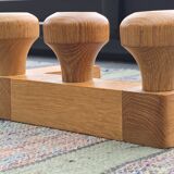 Coat rack with 3 hooks by Guillerme and Chambron