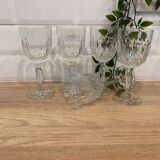 Set of 5 wine glasses