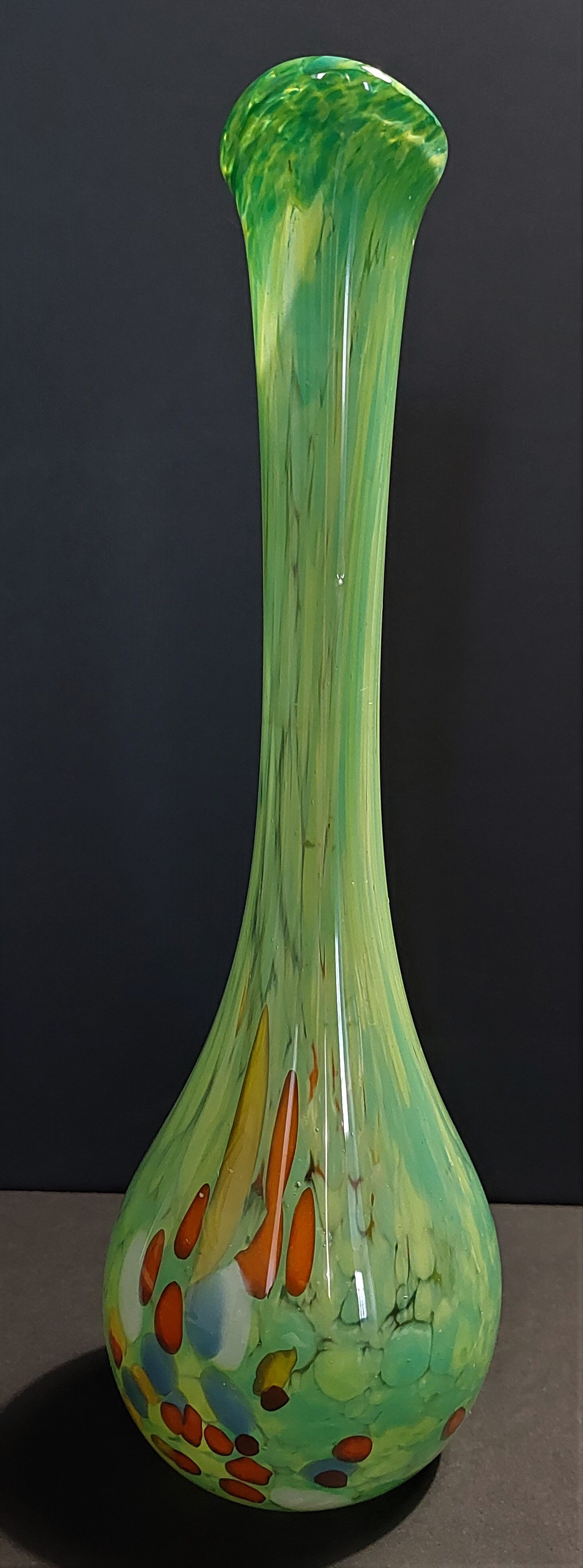 Vintage glass vase arlecchino Murano