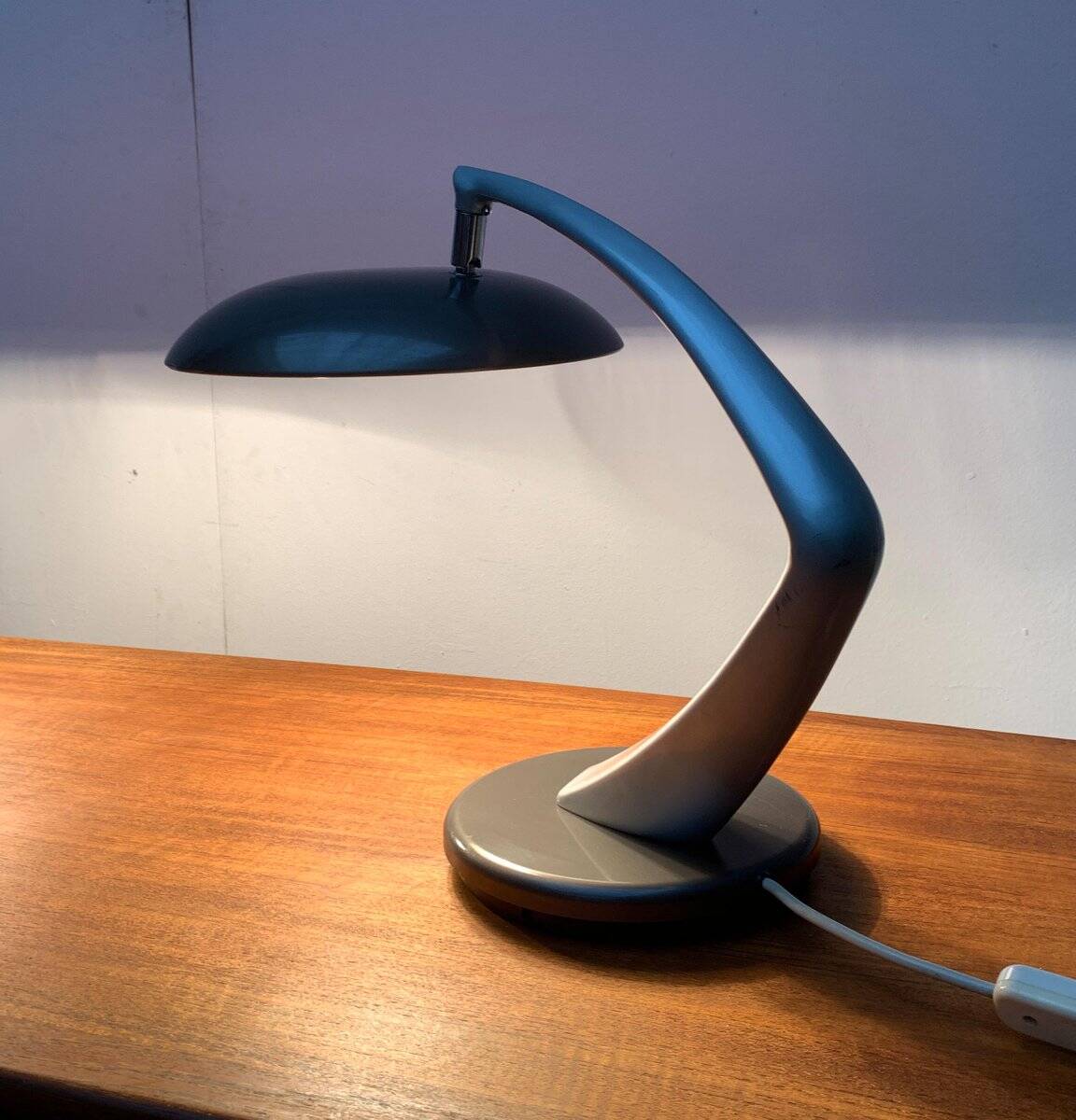 Space Age Boomerang table lamps by Luis Pérez de la Oliva for Fase, set of 2