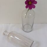 Pair of former pharmaceutical glass bottles