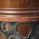 Vintage umbrella stand Sara Italy "copper blade"