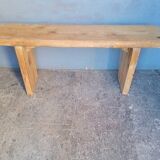 Bench 110 cm old solid wood with patina