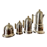 Vev Vigano Kontessa espresso set or 24 carats, Italy