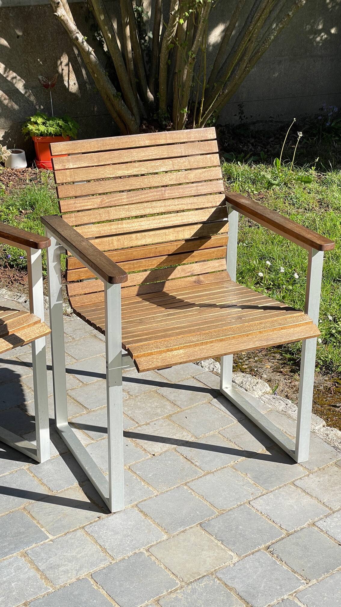 Paire de fauteuils esprit Karin Mobring Ikea