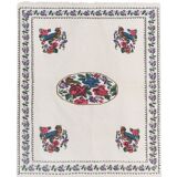 Vintage Turkish rug from Oushak, hand-woven 115x144 cm