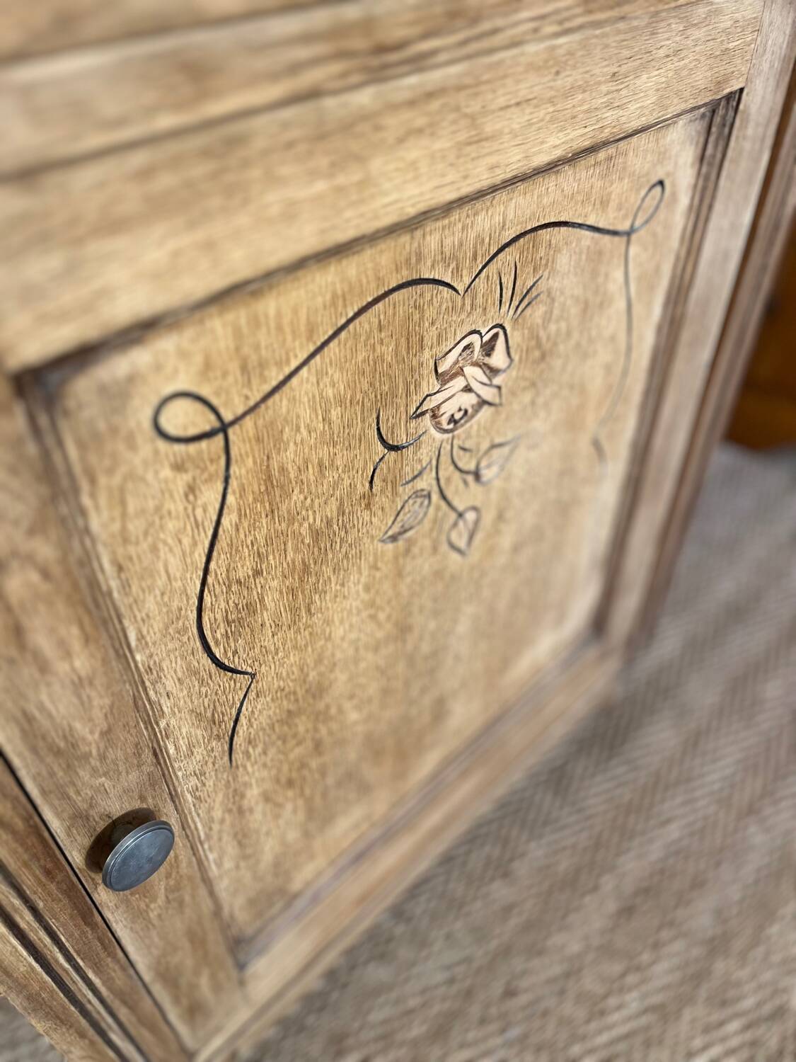 Confiturier vintage solid wood storage unit