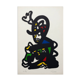 "The Warrior's Sadness" – Numbered lithograph by Charles Lapicque