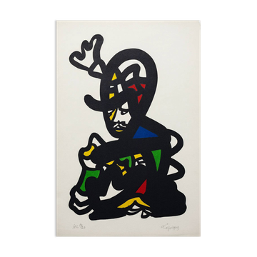 "The Warrior's Sadness" – Numbered lithograph by Charles Lapicque