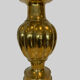 Vase with godrons in hammered brass XX century