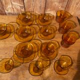 Vereco amber brown cup and mug set