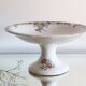 Antique dish, polychrome ironstone compote dish, “Guirlandes” model from the