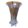 Old VANNES Crystal Vase Vintage Molded Glass #A410