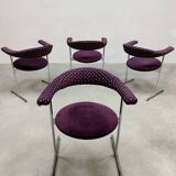 Vintage dining bullhorn chairs 1960s