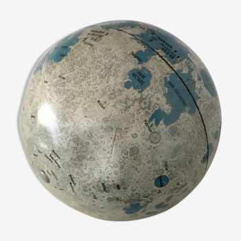 Vintage metal moon globe Replogle globes 1966
