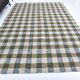 290x190 cm indigo blue mustard kilim carpet, wool made kilim rug.