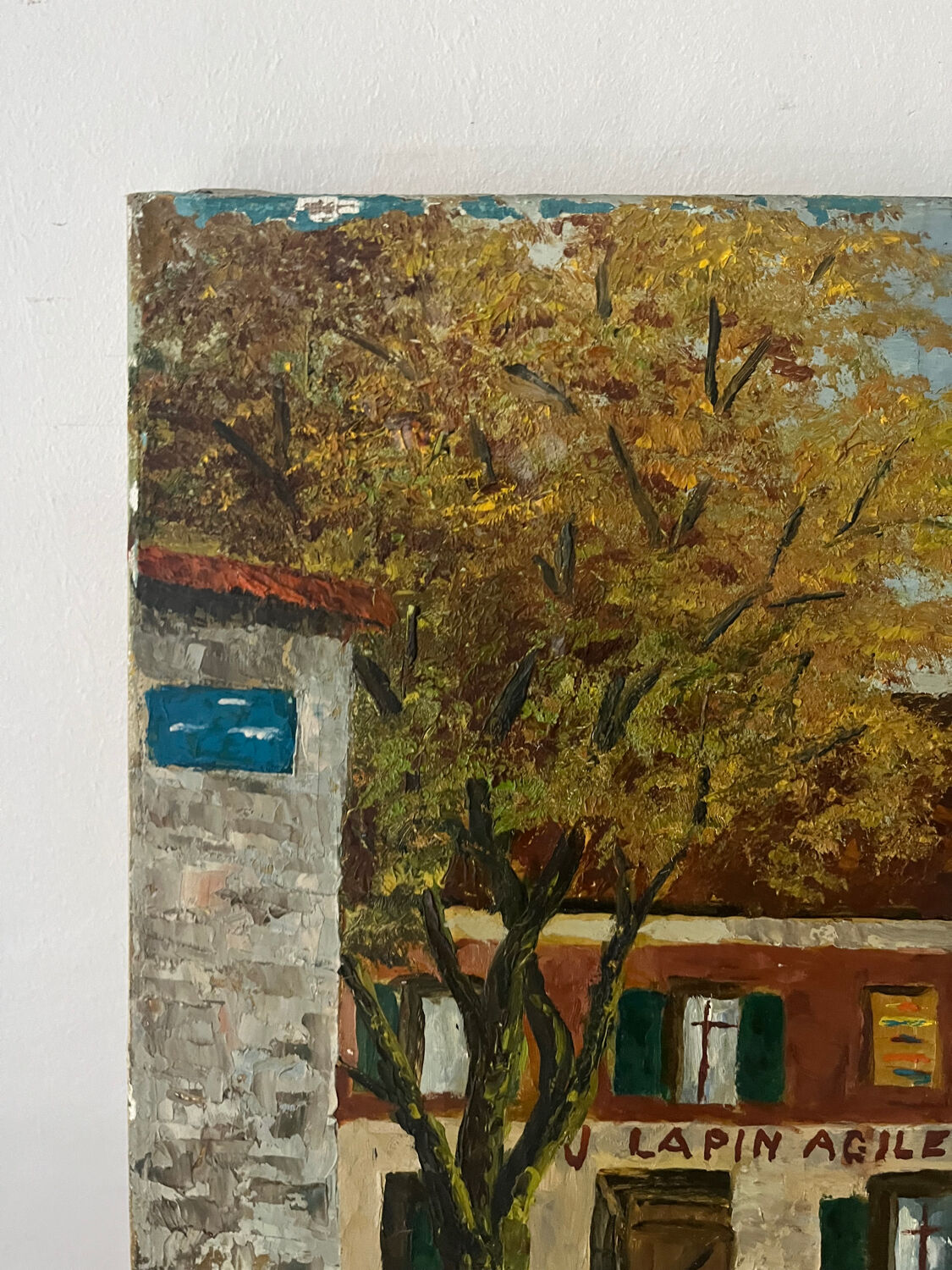 Paris Montmartre cabaret Lapin Agile, oil on canvas 1965