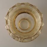 Matching Pair Mid Century Amber Glass Bubble Glass Replacement Shades 5593