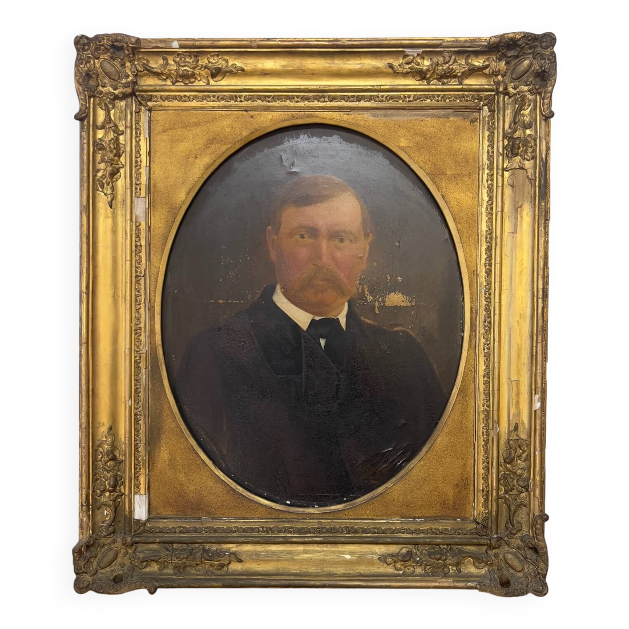 Portrait of a man with a mustache, 19th century