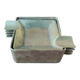 Set of 5 brass ashtrays