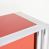 Antonello Mosca, Buffet For Cinova, Lacquer And Chrome, Italy C.1969