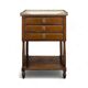Louis XVI period mahogany gallery bedside table