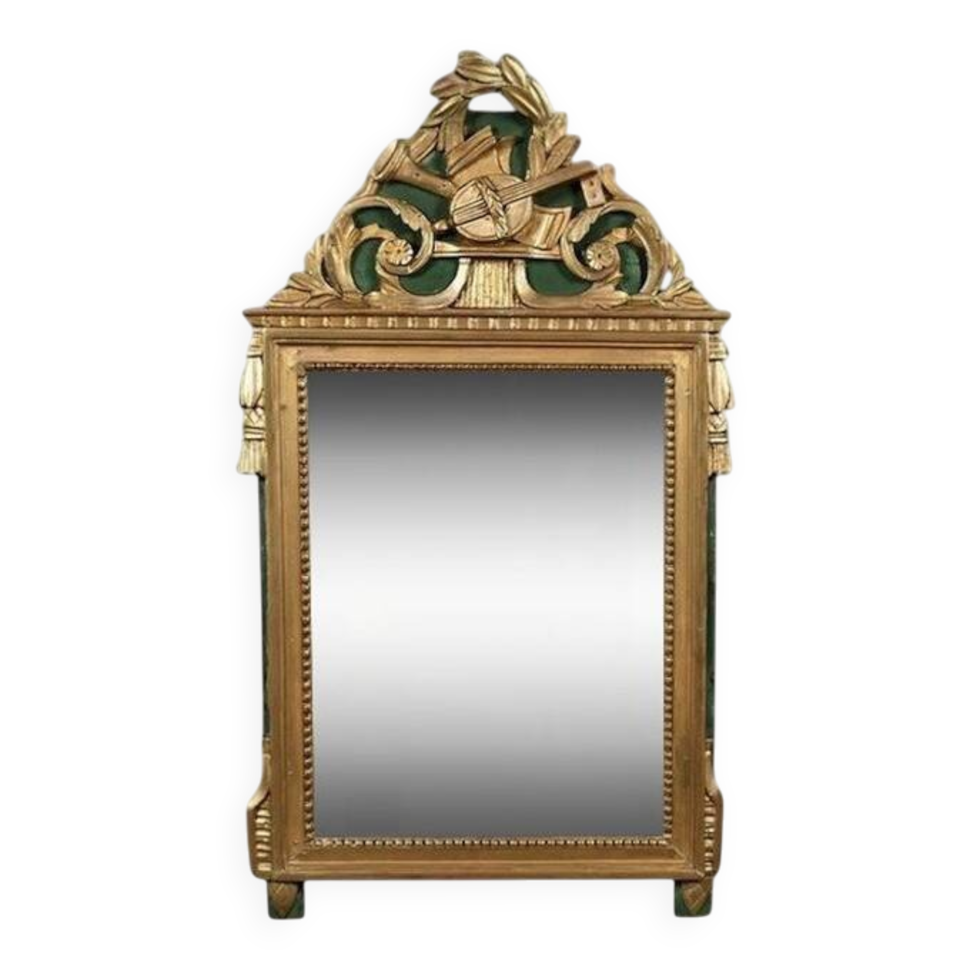 Golden wooden mirror, Louis XVI style – early 20th century