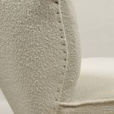 Vintage cocktail chair beige boucle expo 58