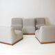 Set of Five Modular reupholstered sofa, 1970