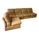 Lot de 5 chauffeuses en cuir vintage