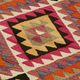 Turkish Handwoven Vintage Herki Kilim 94 cm x 361 cm
