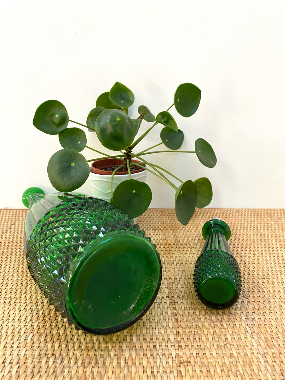 Carafe verte Empoli des années 60 - Modèle Rare