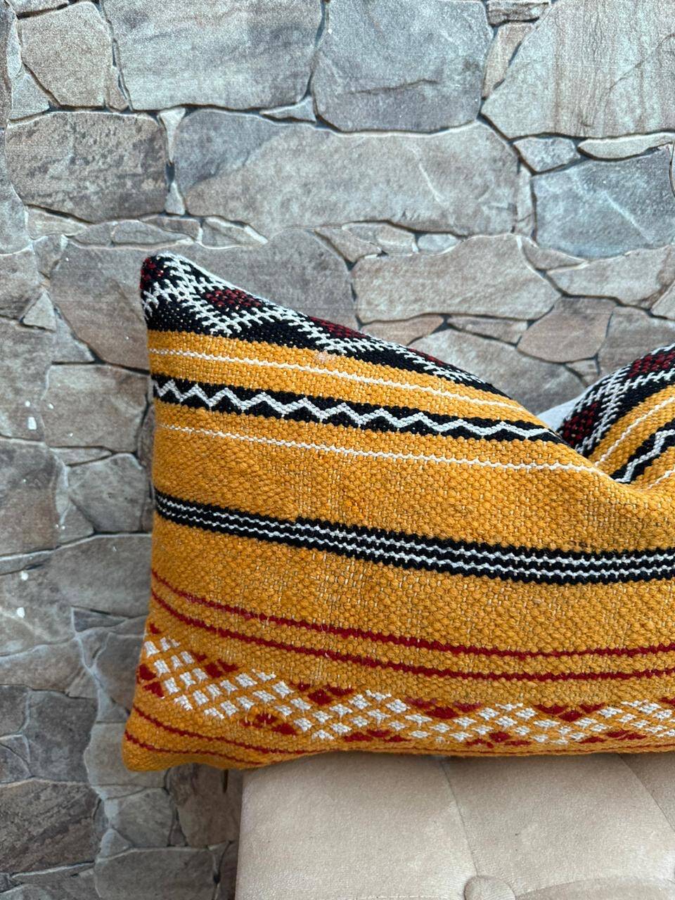 Vintage Moroccan Berber Wool Cushion Cover