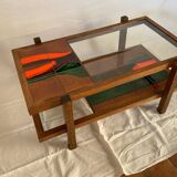 Ceramic and glass coffee table