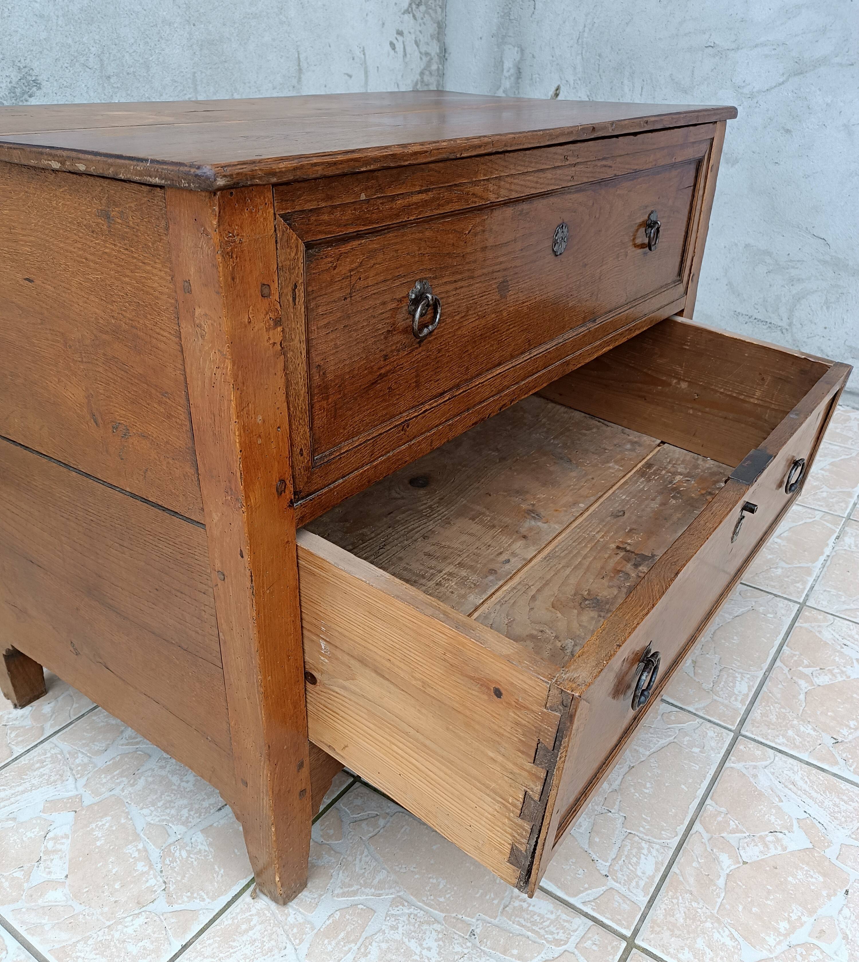 Louis XVI oak chest