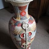 Indochinese amphora in porcelain XVIII th