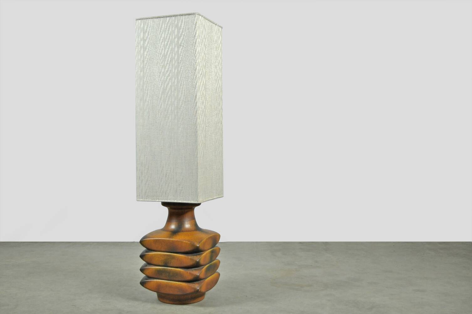 Vintage ceramic floor lamp by cari zalloni, 1970s