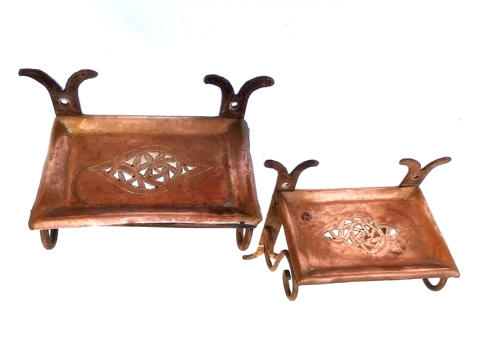 Pair of Arabic soap holders