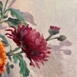 Tableau huile sur toile nature morte 100x50cm