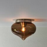 Plafonnier "Drop" en verre de Dijkstra (Pays-Bas)