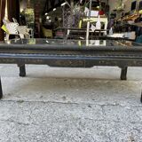 Chinese coffee table with mother-of-pearl and ivory stone inlays