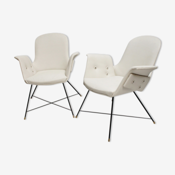 Pair of armchairs by Augusto Bozzi for Saporiti